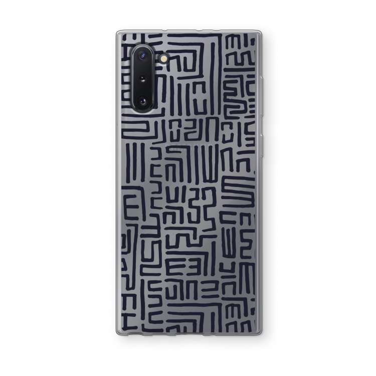 CaseCompany Moroccan Print: Samsung Galaxy Note 10 Transparant Hoesje