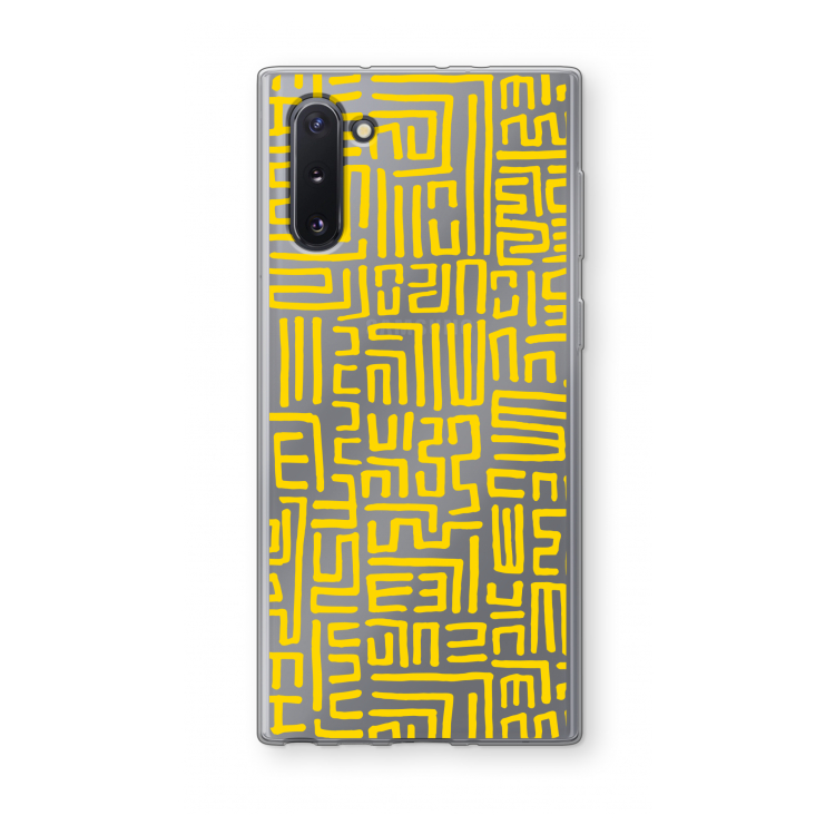 CaseCompany Majorelle Blue Print: Samsung Galaxy Note 10 Transparant Hoesje