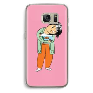 CaseCompany Visknuffel: Samsung Galaxy S7 Transparant Hoesje