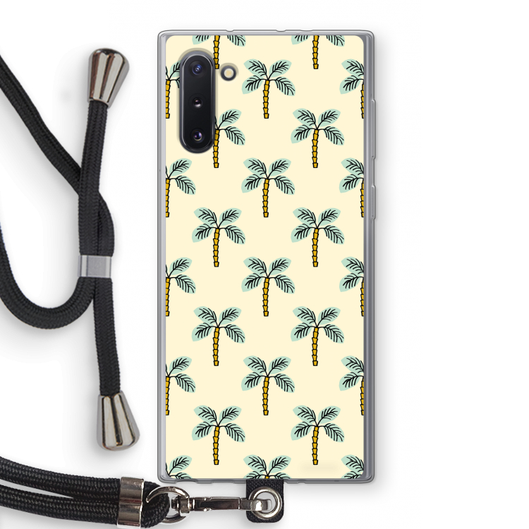 CaseCompany Paradise: Samsung Galaxy Note 10 Transparant Hoesje met koord
