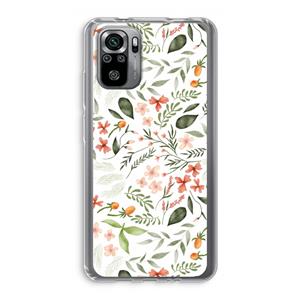CaseCompany Sweet little flowers: Xiaomi Redmi Note 10S Transparant Hoesje