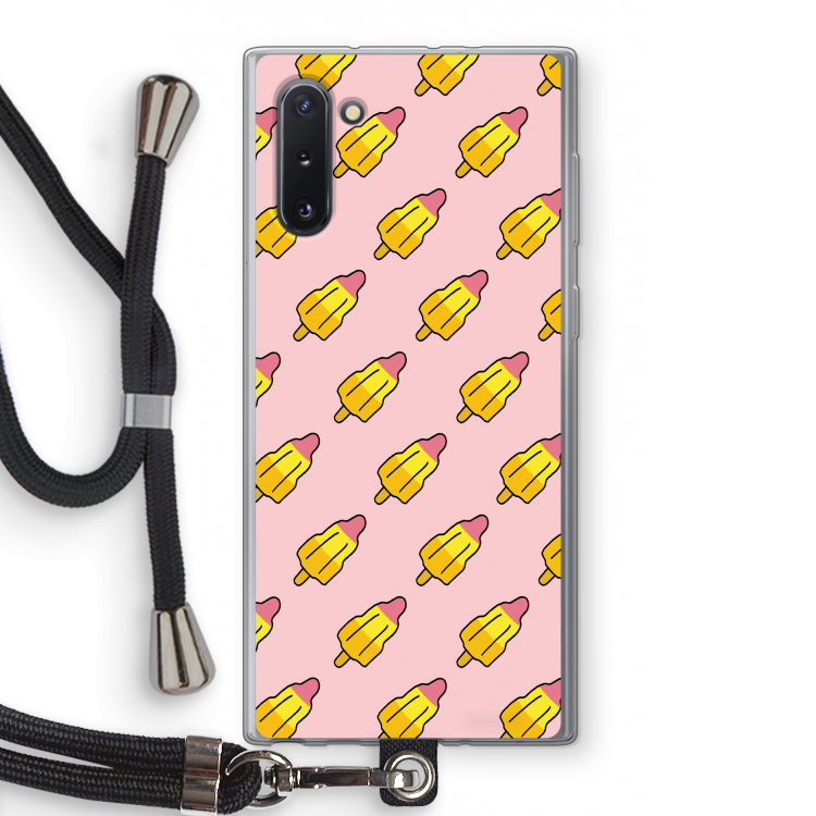 CaseCompany Waterijsjes: Samsung Galaxy Note 10 Transparant Hoesje met koord