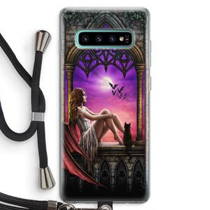 CaseCompany Kinderen van de nacht: Samsung Galaxy S10 Plus Transparant Hoesje met koord