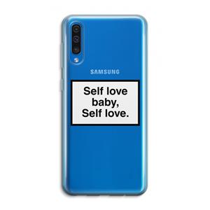 CaseCompany Self love: Samsung Galaxy A50 Transparant Hoesje