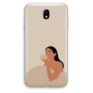 CaseCompany Fresh coffee: Samsung Galaxy J7 (2017) Transparant Hoesje
