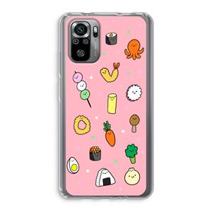 CaseCompany Happy bento friends: Xiaomi Redmi Note 10S Transparant Hoesje