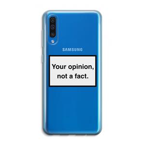 CaseCompany Your opinion: Samsung Galaxy A50 Transparant Hoesje