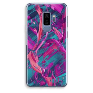 CaseCompany Pink Clouds: Samsung Galaxy S9 Plus Transparant Hoesje