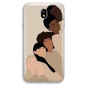 CaseCompany Sweet creatures: Samsung Galaxy J7 (2017) Transparant Hoesje