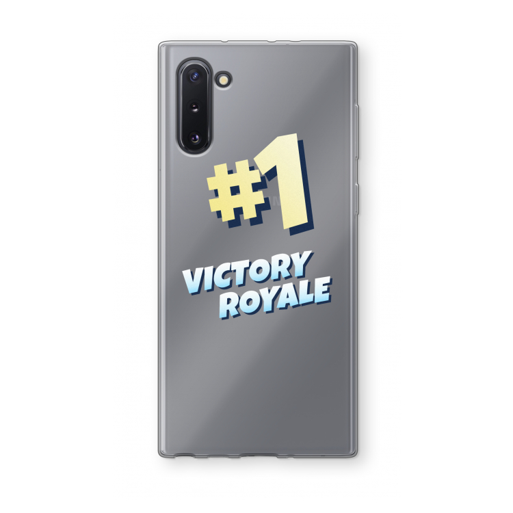 CaseCompany Victory Royale: Samsung Galaxy Note 10 Transparant Hoesje
