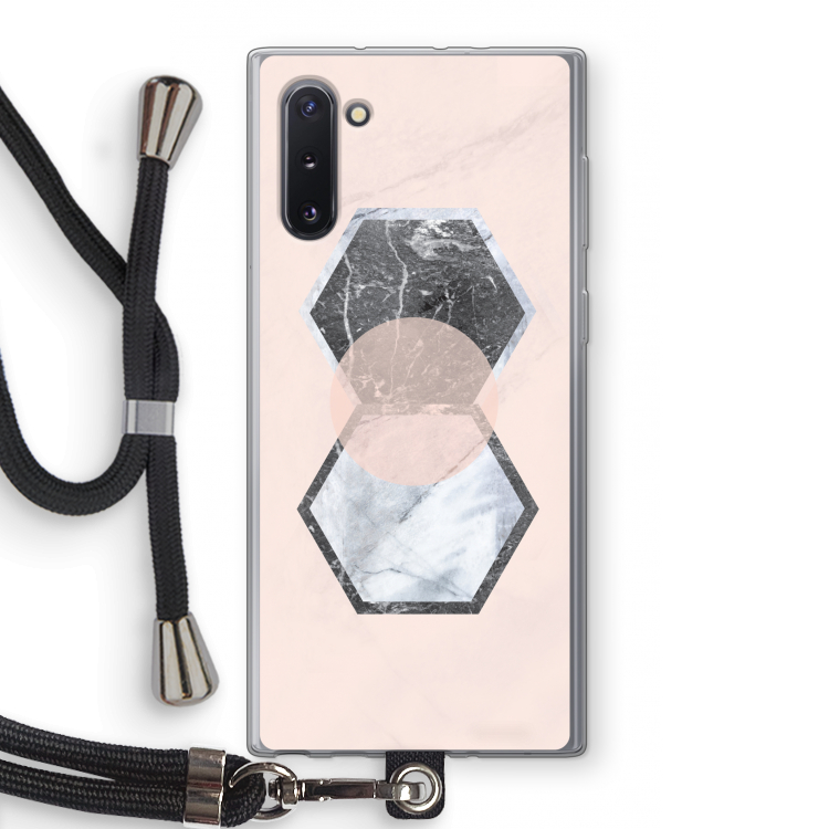 CaseCompany Creatieve toets: Samsung Galaxy Note 10 Transparant Hoesje met koord
