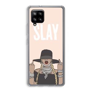 CaseCompany Slay All Day: Samsung Galaxy A42 5G Transparant Hoesje