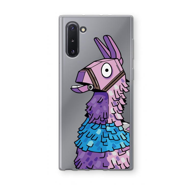CaseCompany Lama: Samsung Galaxy Note 10 Transparant Hoesje