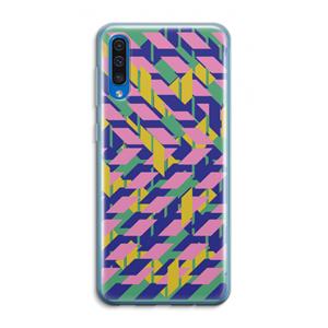 CaseCompany Skew Blush 1: Samsung Galaxy A50 Transparant Hoesje