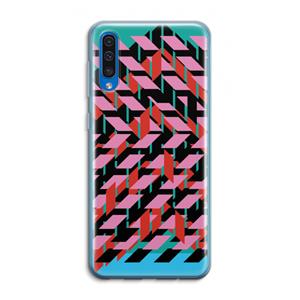 CaseCompany Skew Blush 2: Samsung Galaxy A50 Transparant Hoesje