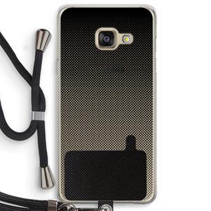 CaseCompany Musketon Halftone: Samsung Galaxy A3 (2016) Transparant Hoesje met koord