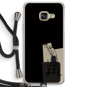 CaseCompany Musketon Painter: Samsung Galaxy A3 (2016) Transparant Hoesje met koord