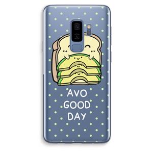 CaseCompany Avo Good Day: Samsung Galaxy S9 Plus Transparant Hoesje