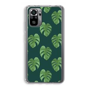 CaseCompany Monstera leaves: Xiaomi Redmi Note 10S Transparant Hoesje