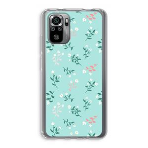CaseCompany Small white flowers: Xiaomi Redmi Note 10S Transparant Hoesje