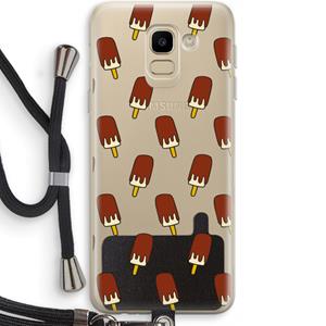 CaseCompany Yummy: Samsung Galaxy J6 (2018) Transparant Hoesje met koord