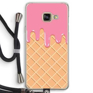 CaseCompany Ice cream: Samsung Galaxy A3 (2016) Transparant Hoesje met koord