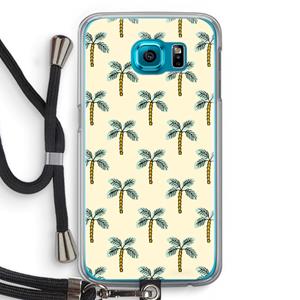 CaseCompany Paradise: Samsung Galaxy S6 Transparant Hoesje met koord
