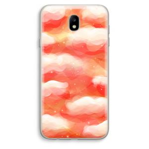 CaseCompany Lichte Wolken: Samsung Galaxy J7 (2017) Transparant Hoesje