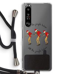CaseCompany Jingle Ladies: Sony Xperia 1 III Transparant Hoesje met koord