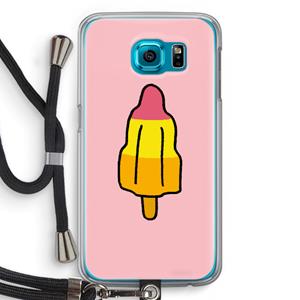 CaseCompany Raketijsje: Samsung Galaxy S6 Transparant Hoesje met koord
