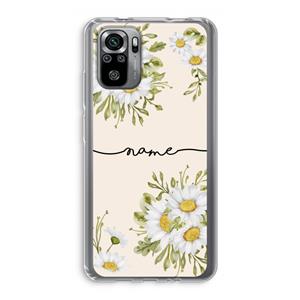 CaseCompany Daisies: Xiaomi Redmi Note 10S Transparant Hoesje