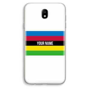 CaseCompany WK Wielrennen: Samsung Galaxy J7 (2017) Transparant Hoesje