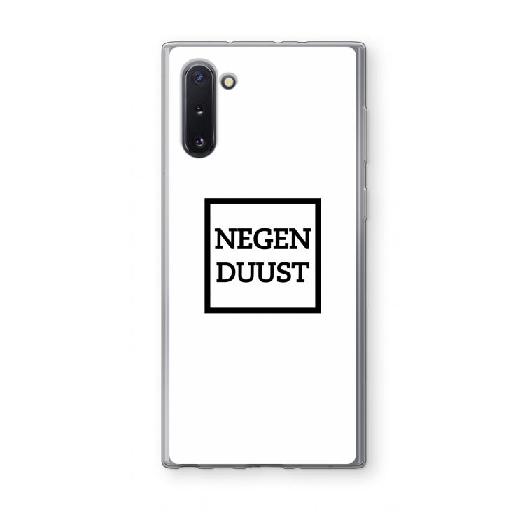 CaseCompany Negenduust vierkant: Samsung Galaxy Note 10 Transparant Hoesje