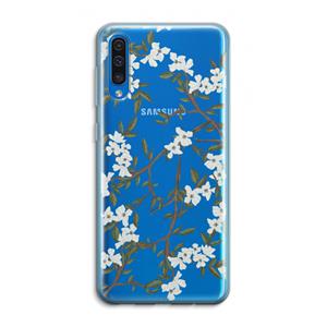 CaseCompany Blossoming spring: Samsung Galaxy A50 Transparant Hoesje