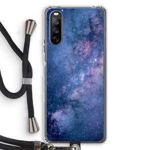 CaseCompany Nebula: Sony Sony Xperia 10 III Transparant Hoesje met koord