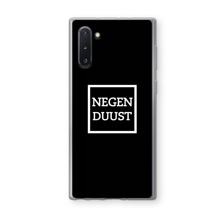 CaseCompany Negenduust black: Samsung Galaxy Note 10 Transparant Hoesje