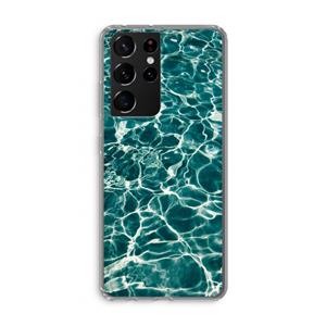 CaseCompany Weerkaatsing water: Samsung Galaxy S21 Ultra Transparant Hoesje