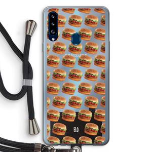 CaseCompany Giants: Samsung Galaxy A20s Transparant Hoesje met koord