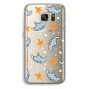 CaseCompany Manta: Samsung Galaxy S7 Transparant Hoesje