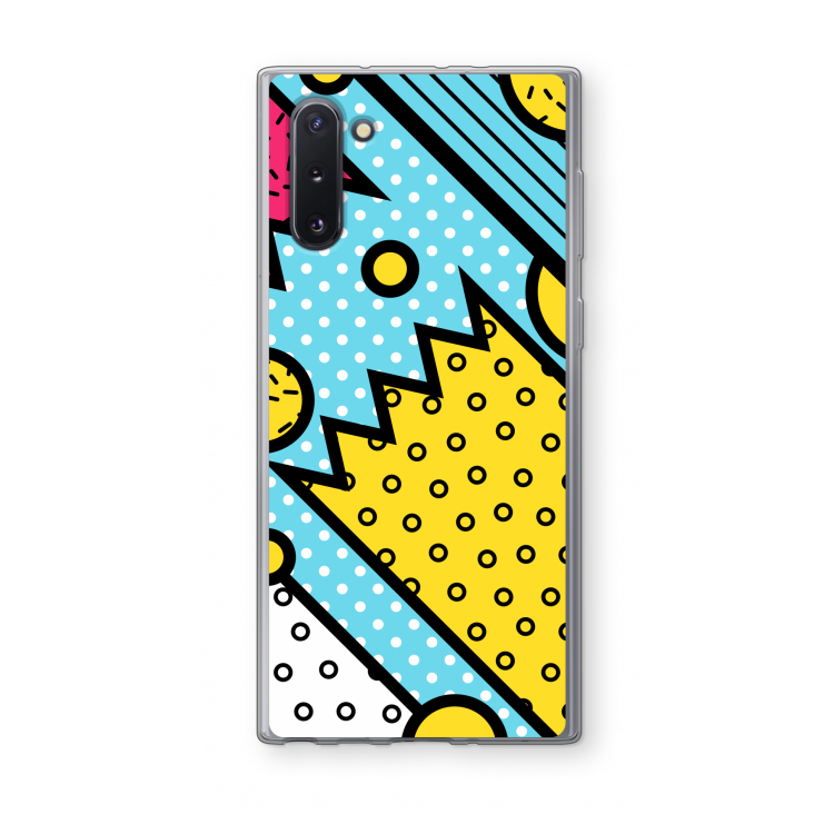 CaseCompany Pop Art #1: Samsung Galaxy Note 10 Transparant Hoesje