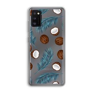 CaseCompany Kokosnoot roze: Samsung Galaxy A41 Transparant Hoesje