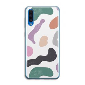CaseCompany Memphis Shapes: Samsung Galaxy A50 Transparant Hoesje