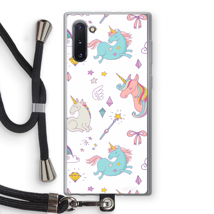 CaseCompany Fantasiewereld: Samsung Galaxy Note 10 Transparant Hoesje met koord