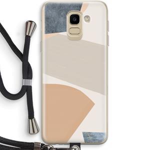 CaseCompany Formo: Samsung Galaxy J6 (2018) Transparant Hoesje met koord