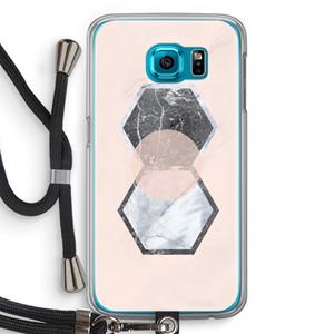 CaseCompany Creatieve toets: Samsung Galaxy S6 Transparant Hoesje met koord