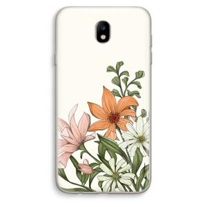 CaseCompany Floral bouquet: Samsung Galaxy J7 (2017) Transparant Hoesje