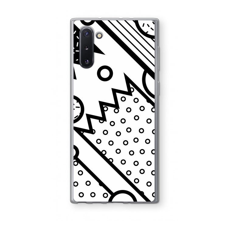 CaseCompany Pop Art #4: Samsung Galaxy Note 10 Transparant Hoesje