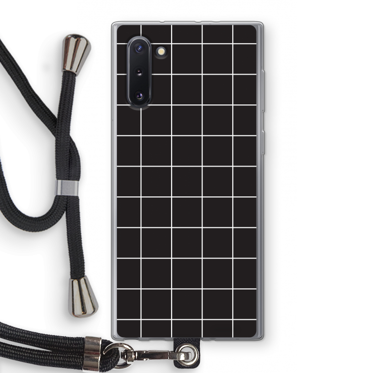 CaseCompany Rooster 2: Samsung Galaxy Note 10 Transparant Hoesje met koord