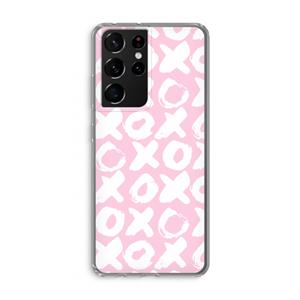 CaseCompany XOXO: Samsung Galaxy S21 Ultra Transparant Hoesje