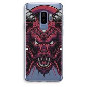 CaseCompany Hell Hound and Serpents: Samsung Galaxy S9 Plus Transparant Hoesje